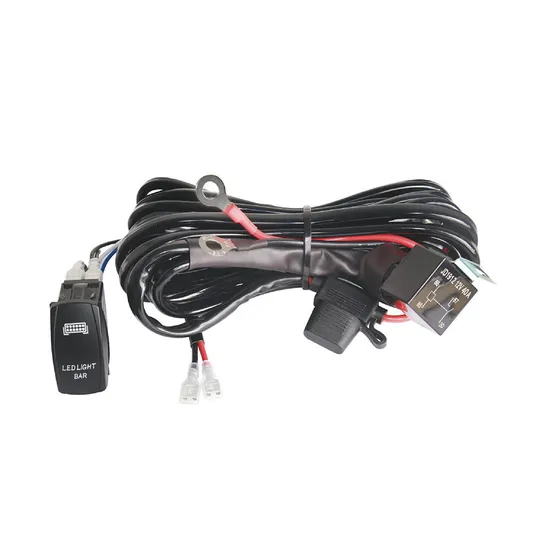 2.5m 12V 40A Relay Loom Cable Lamp Car LED Light Bar Wire Harness Kit Fuse Auto Driving Fog Lights off Road LED Work Lights 